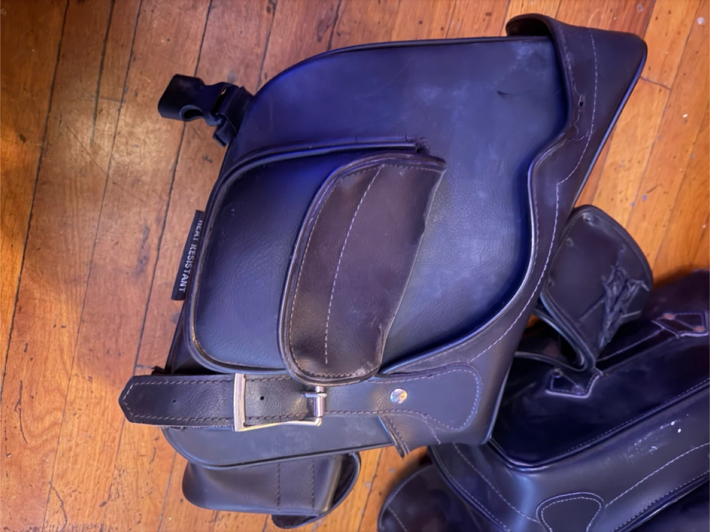 Black Motorcycle Saddlebags - photo 3