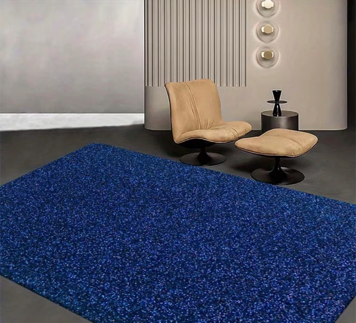 Blue Area Rug - 80cm x 120cm - Anti-slip