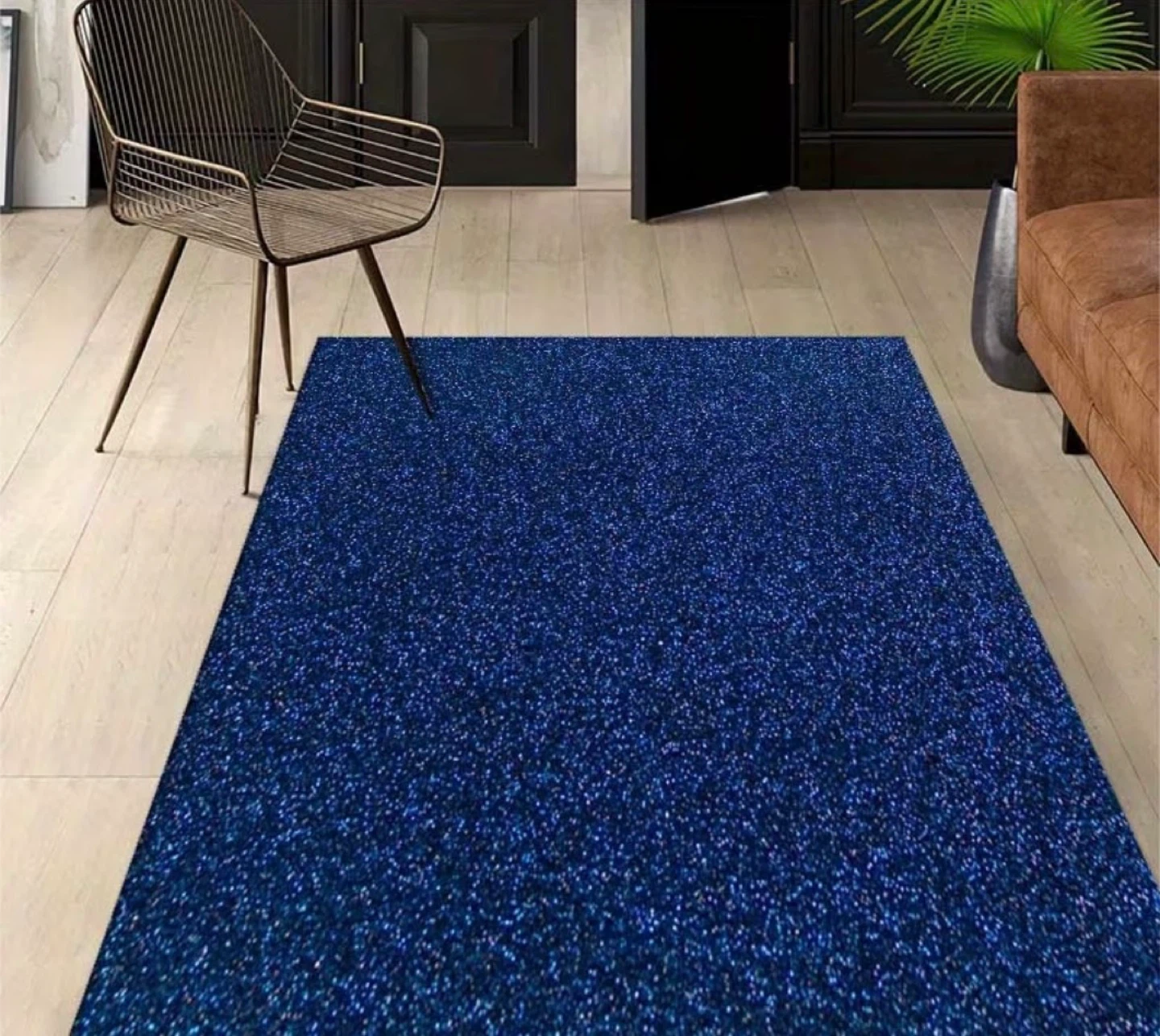 Blue Area Rug - 80cm x 120cm - Anti-slip - photo 2