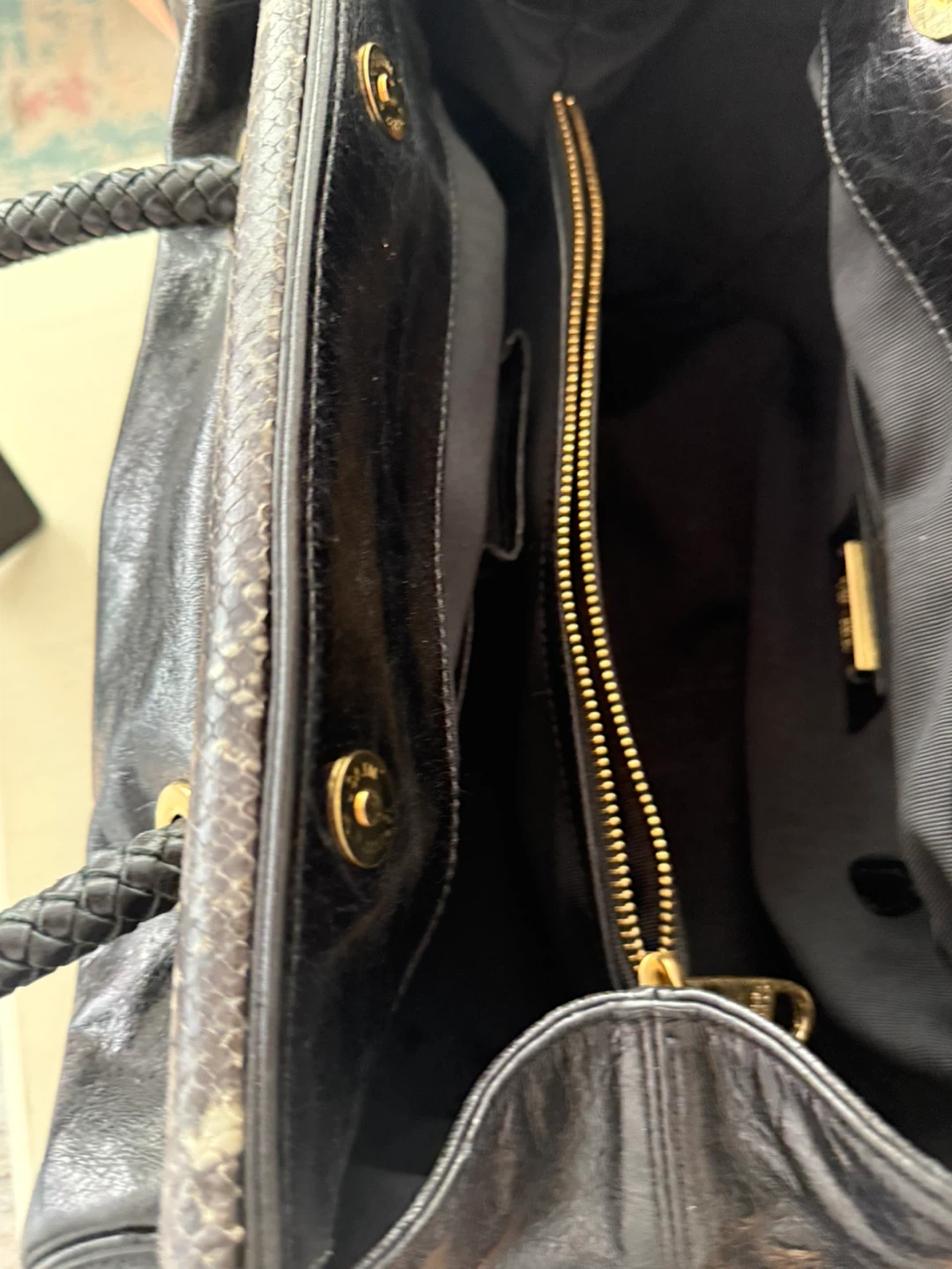 badgley mischka black Satchel Handbag - photo 2