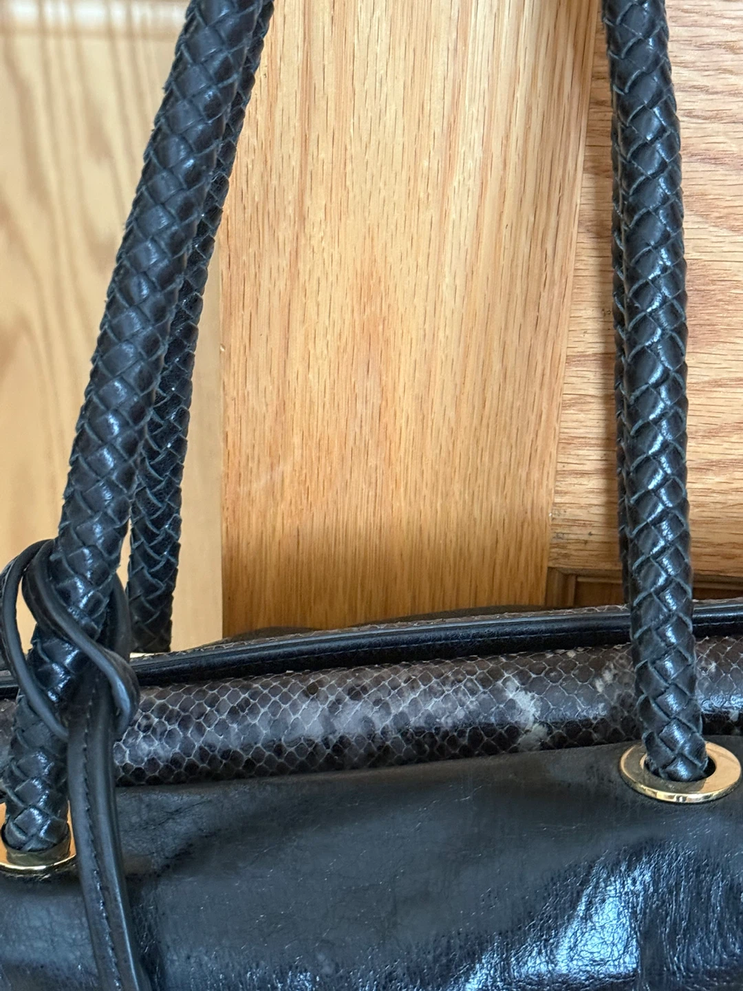 badgley mischka black Satchel Handbag - photo 3