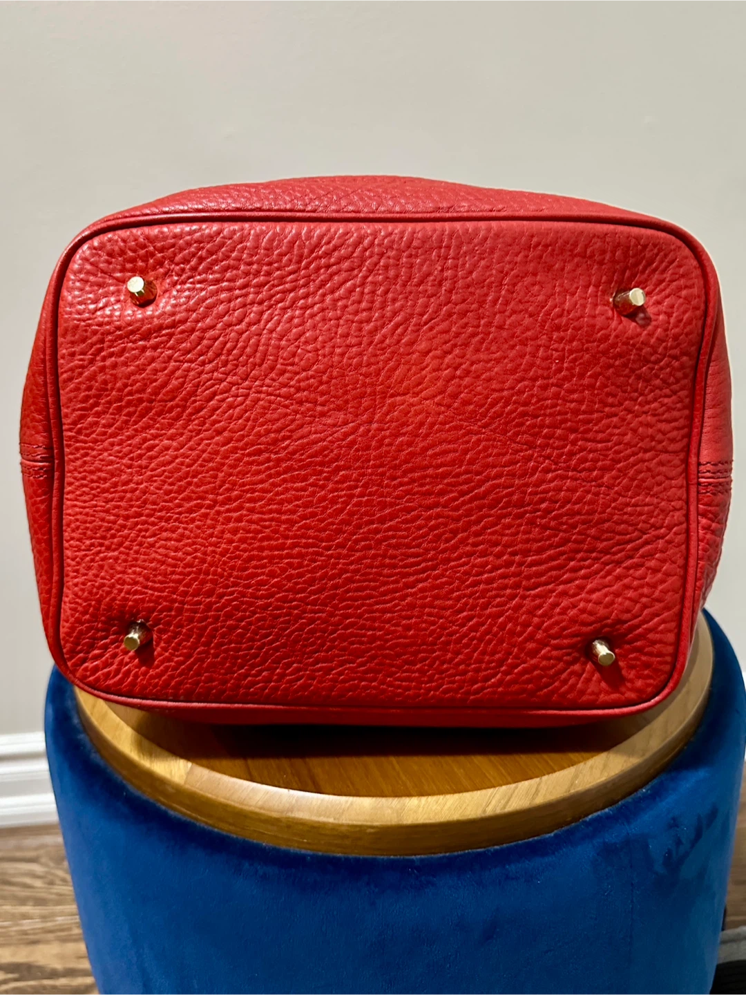 Burberry Leather Bucket Bag (Red) – Priced to Sell - photo 2
