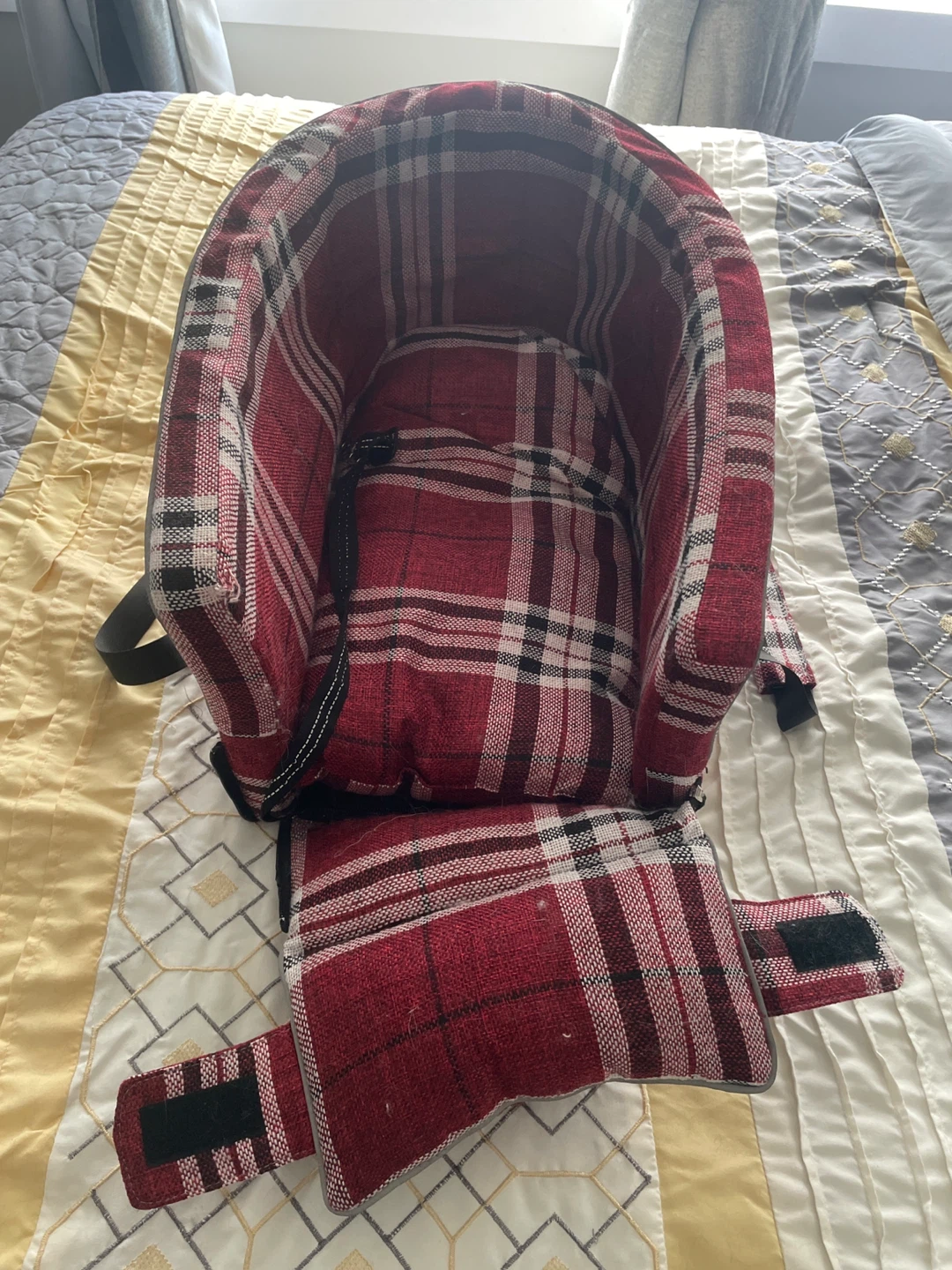 Red Plaid Pet Carrier Bag - photo 3