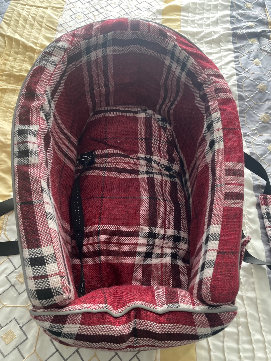 Red Plaid Pet Carrier Bag - photo 2