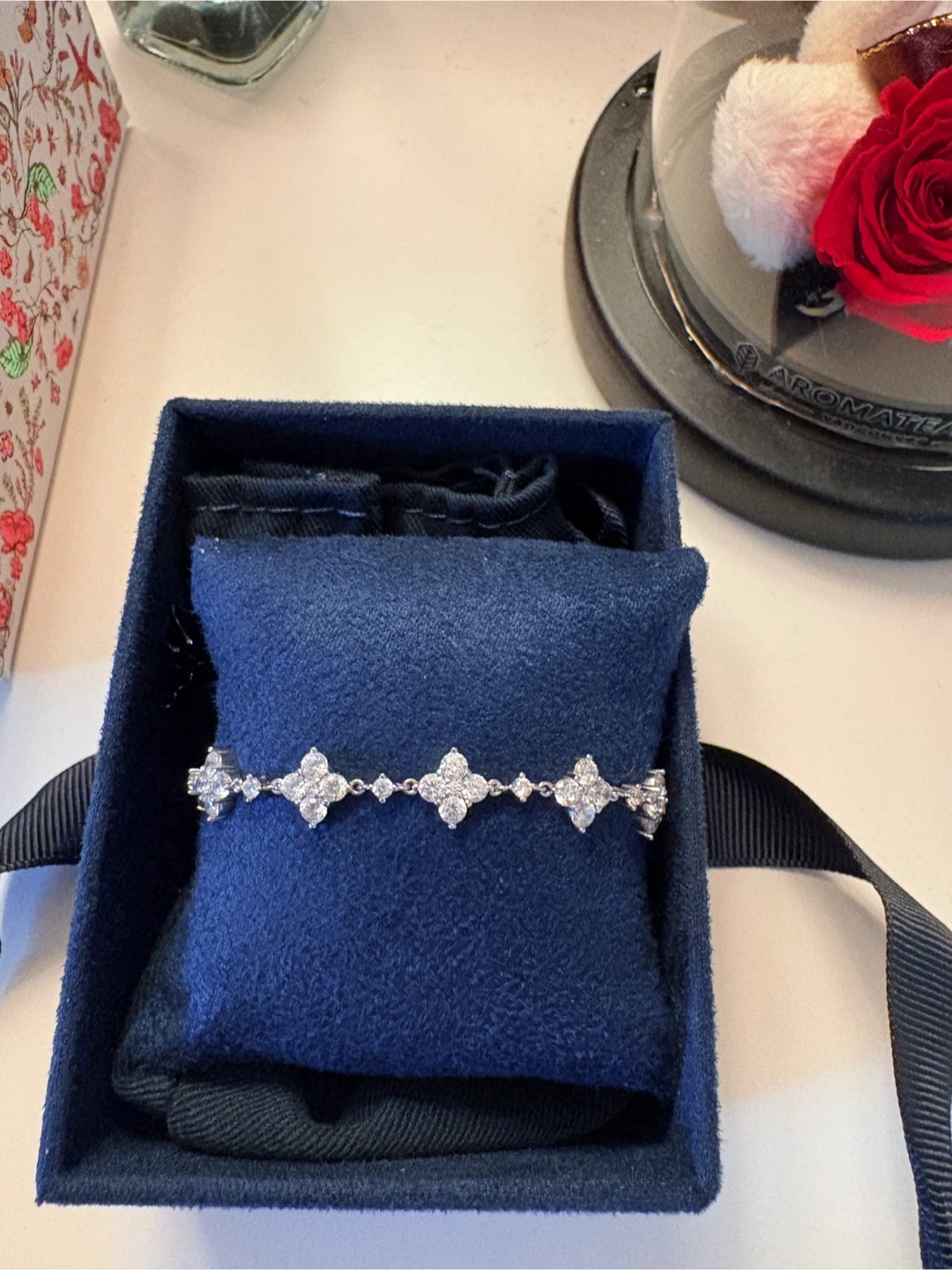 APM Monaco Silver Diamond Bracelet