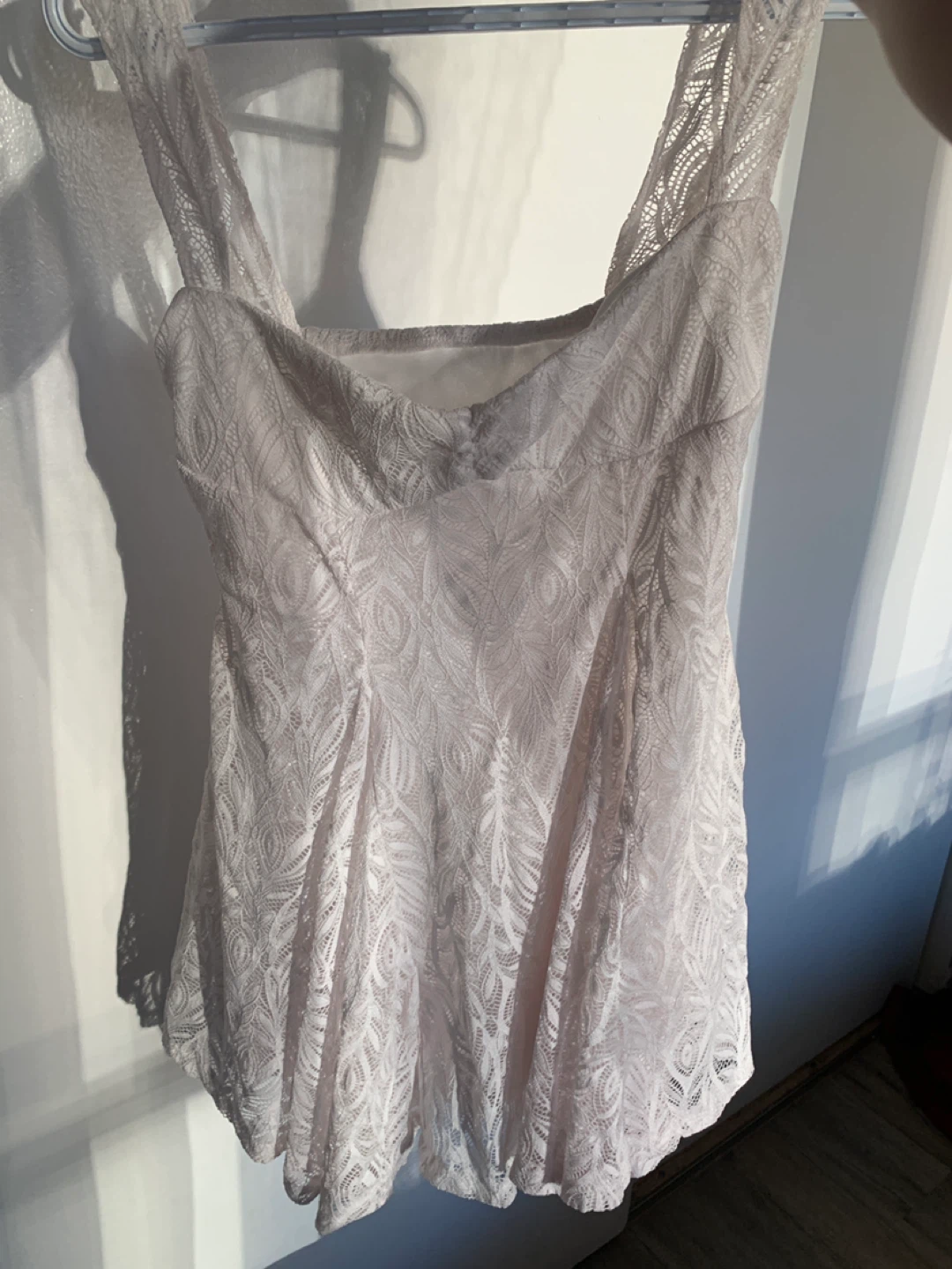 White Lace Mini Dress