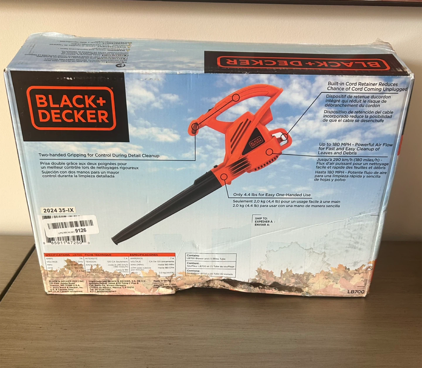 Black + Decker Corded Blower - New - photo 2
