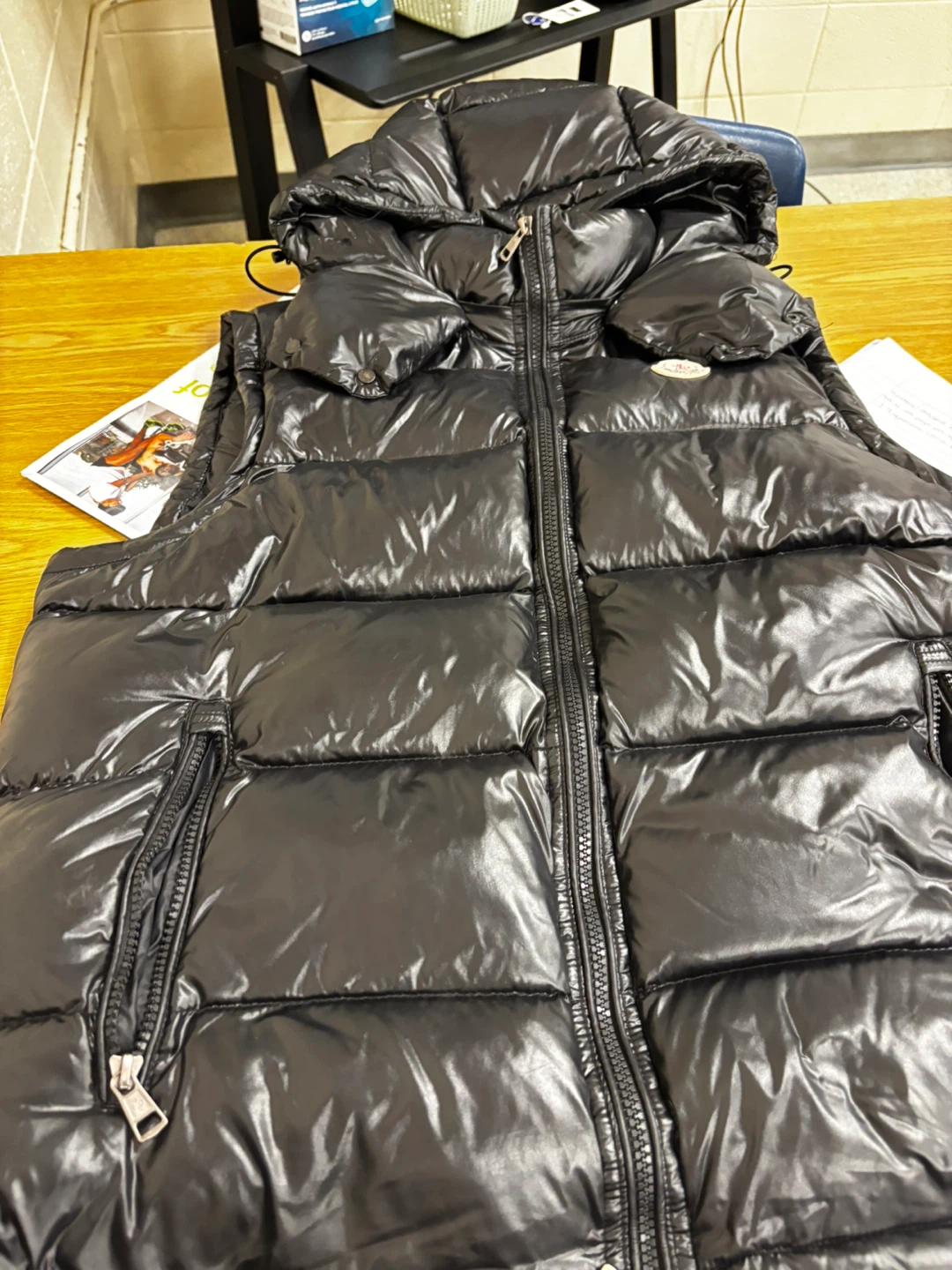 Moncler Down Vest Black