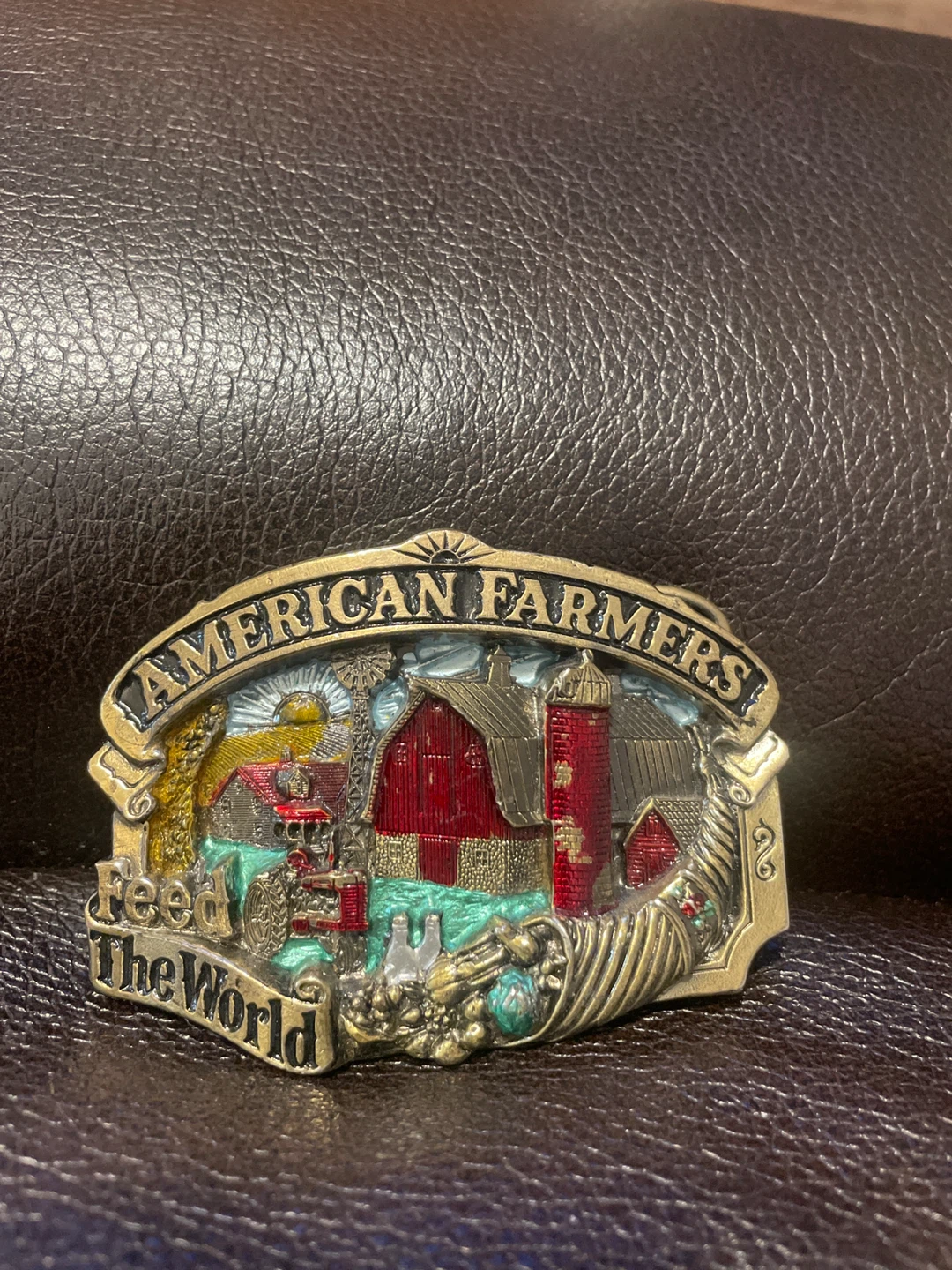 American Farmers Feed the World Belt Buckle