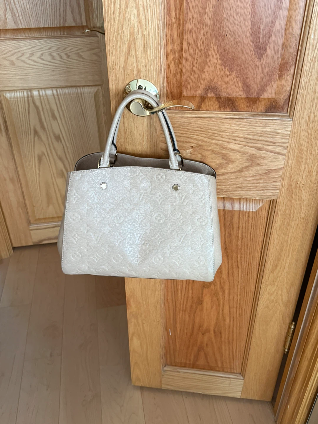 Louis Vuitton leather Monogram  Montaigne Handbag