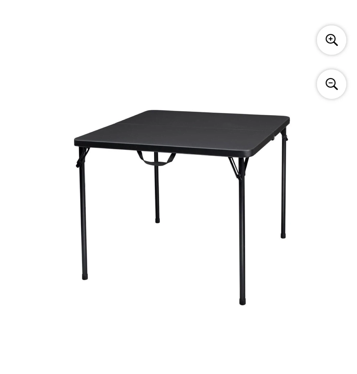 Black Folding Card Table - photo 2