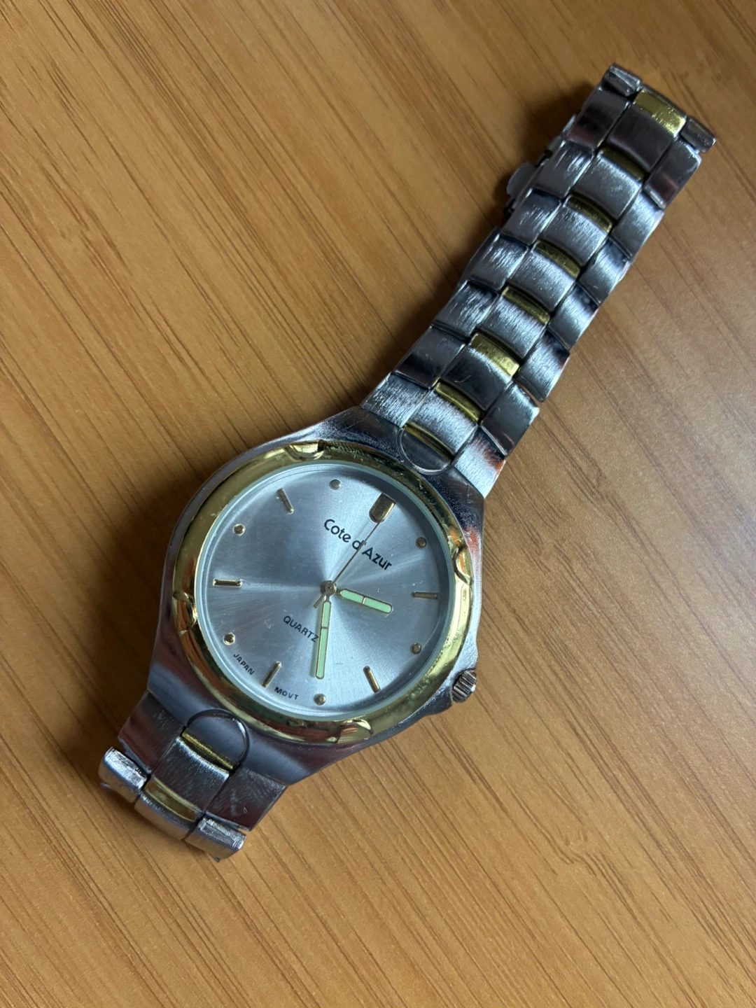 Vintage Cote d'Azur Quartz Watch - Silver and Gold Tone