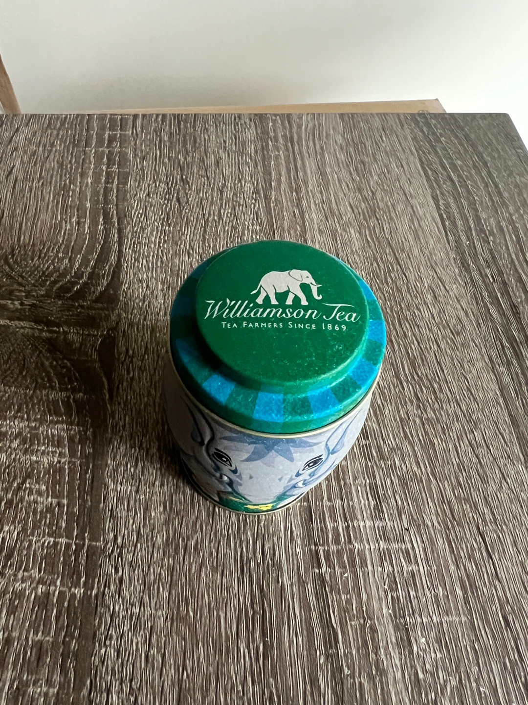 Small empty tea elephant tin - photo 3