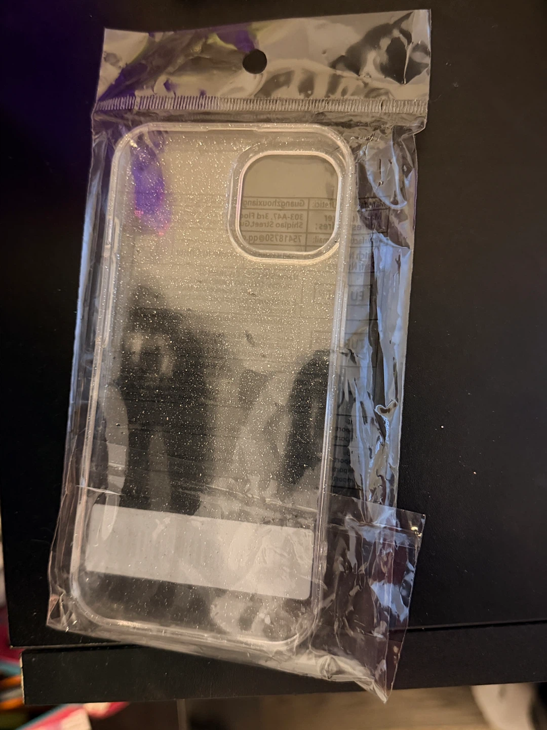 Transparent Glitter iPhone 15 Case - photo 2