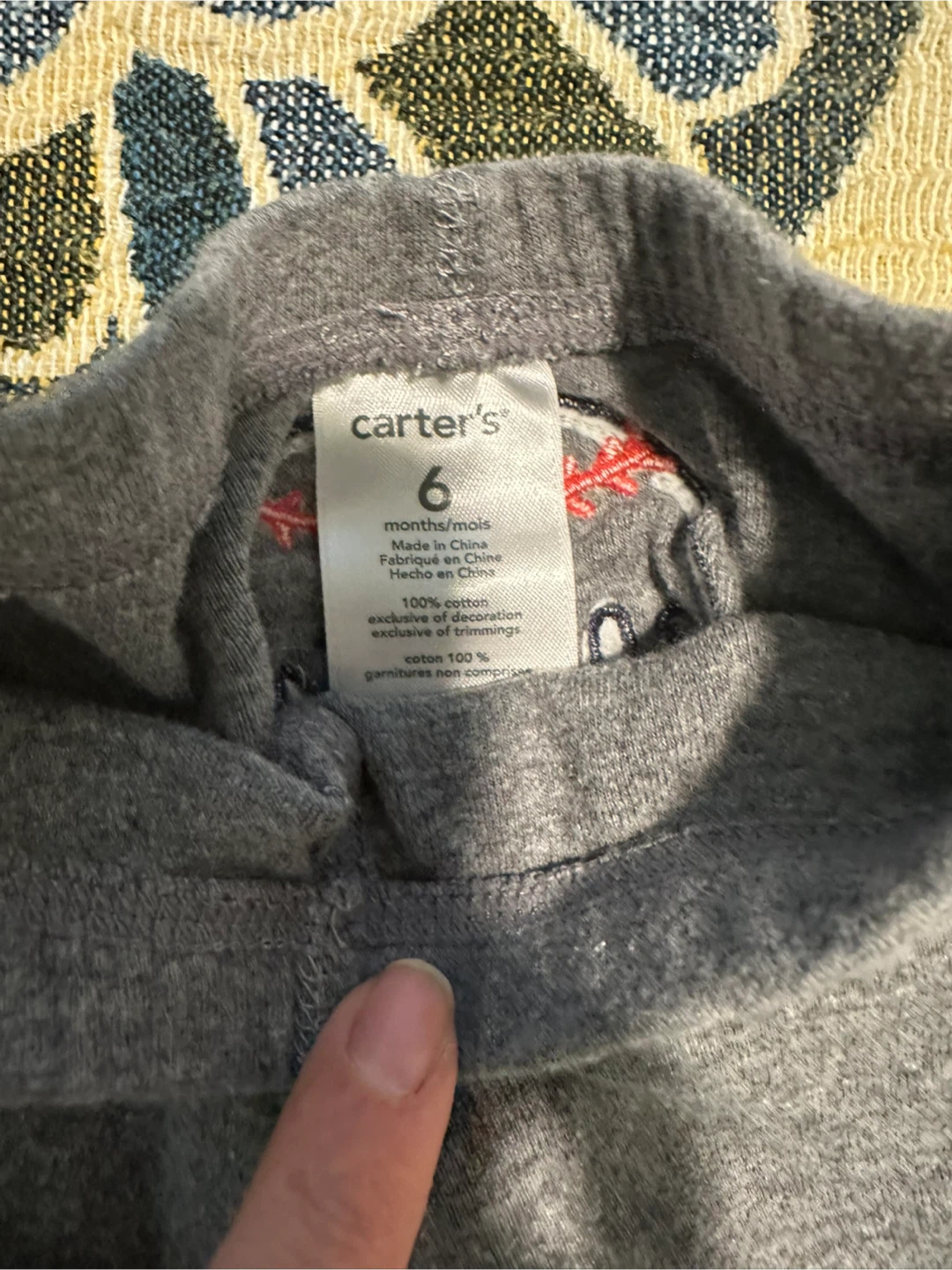 Carter's Baby "Allstar" Baseball Pants Size 6 Months - photo 3
