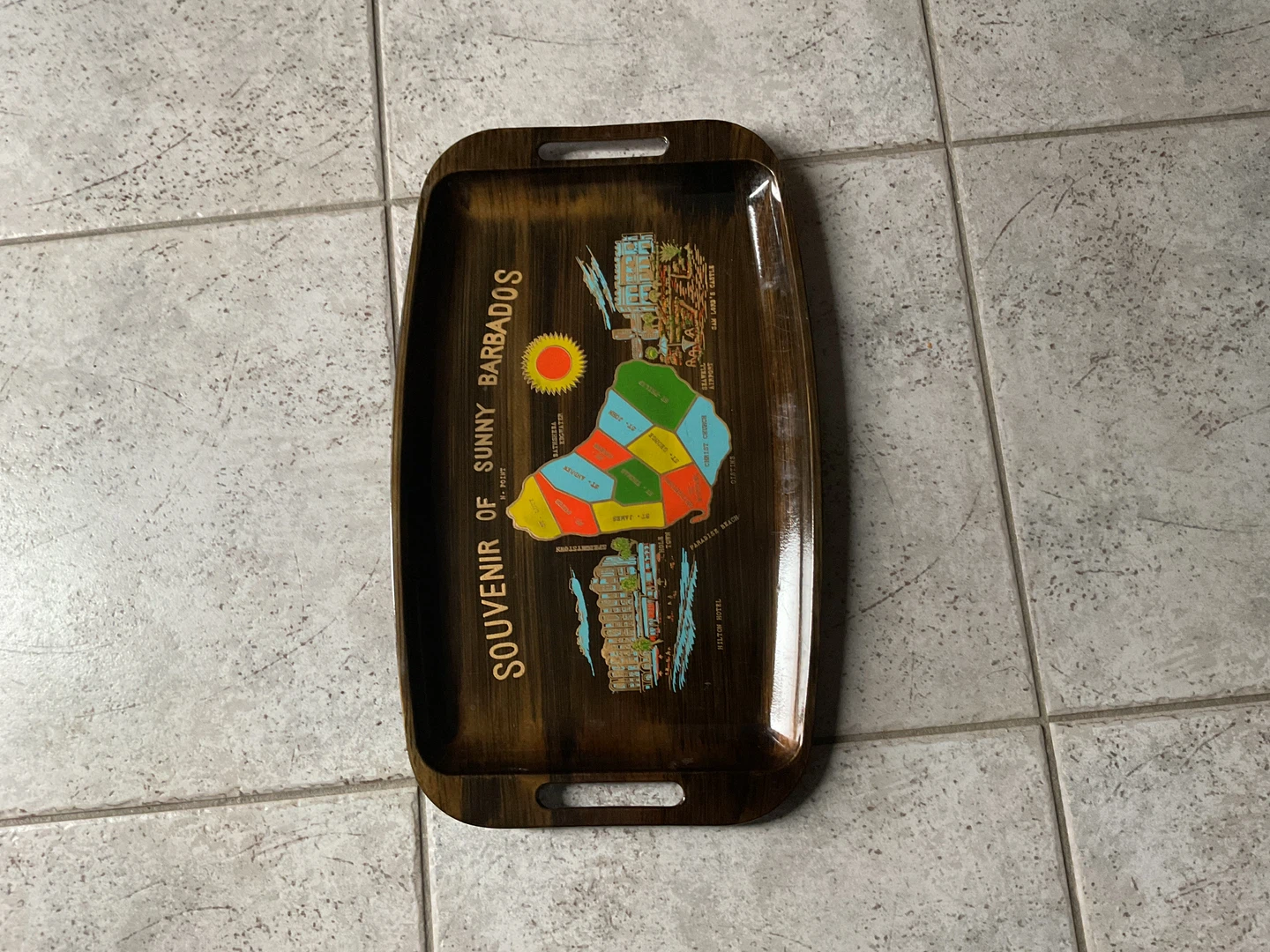 Free - #freecycle - Souvenir Serving Tray Barbados