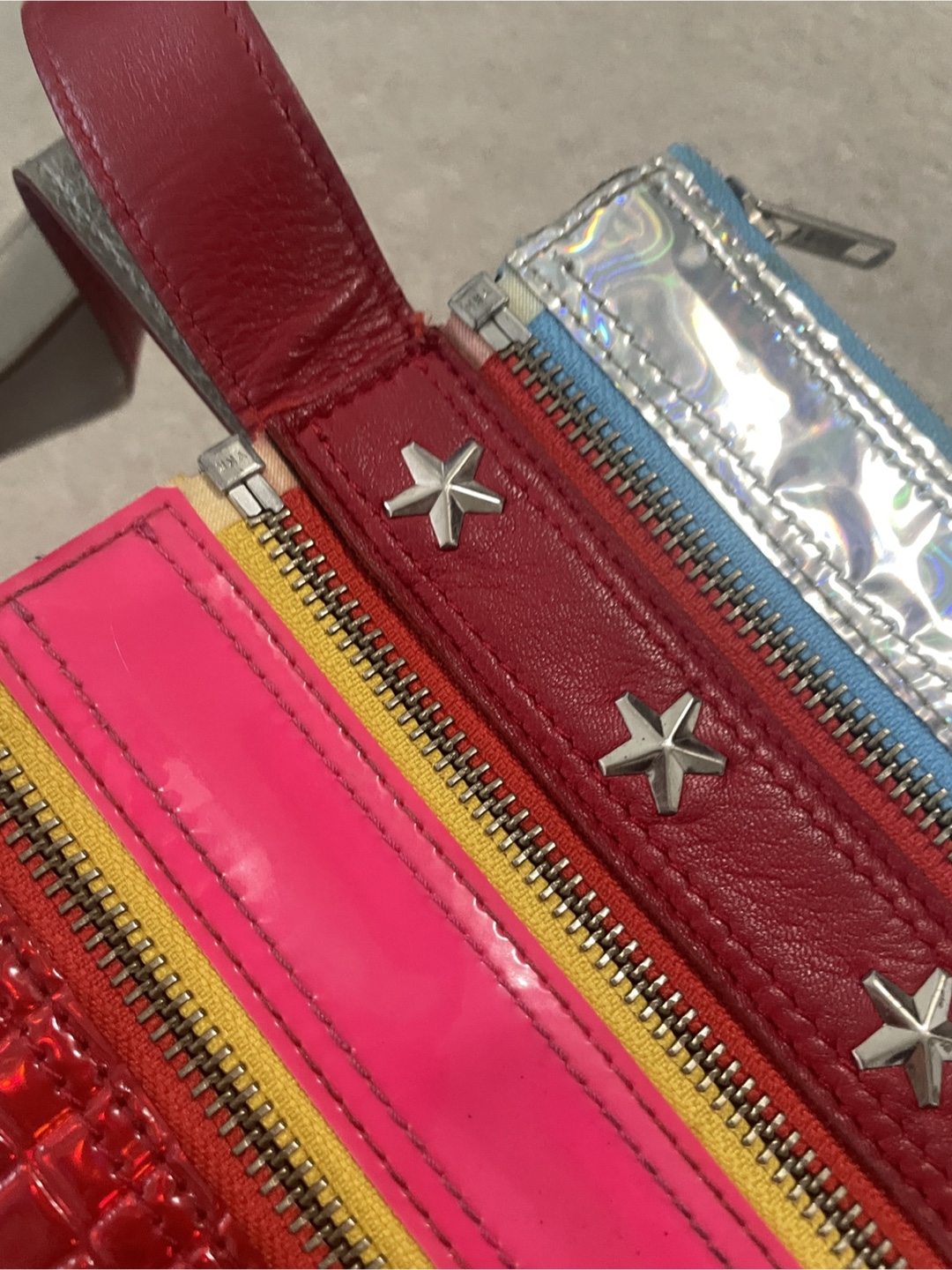 Colourful Striped Shoulder Bag with Star Accents - photo 5