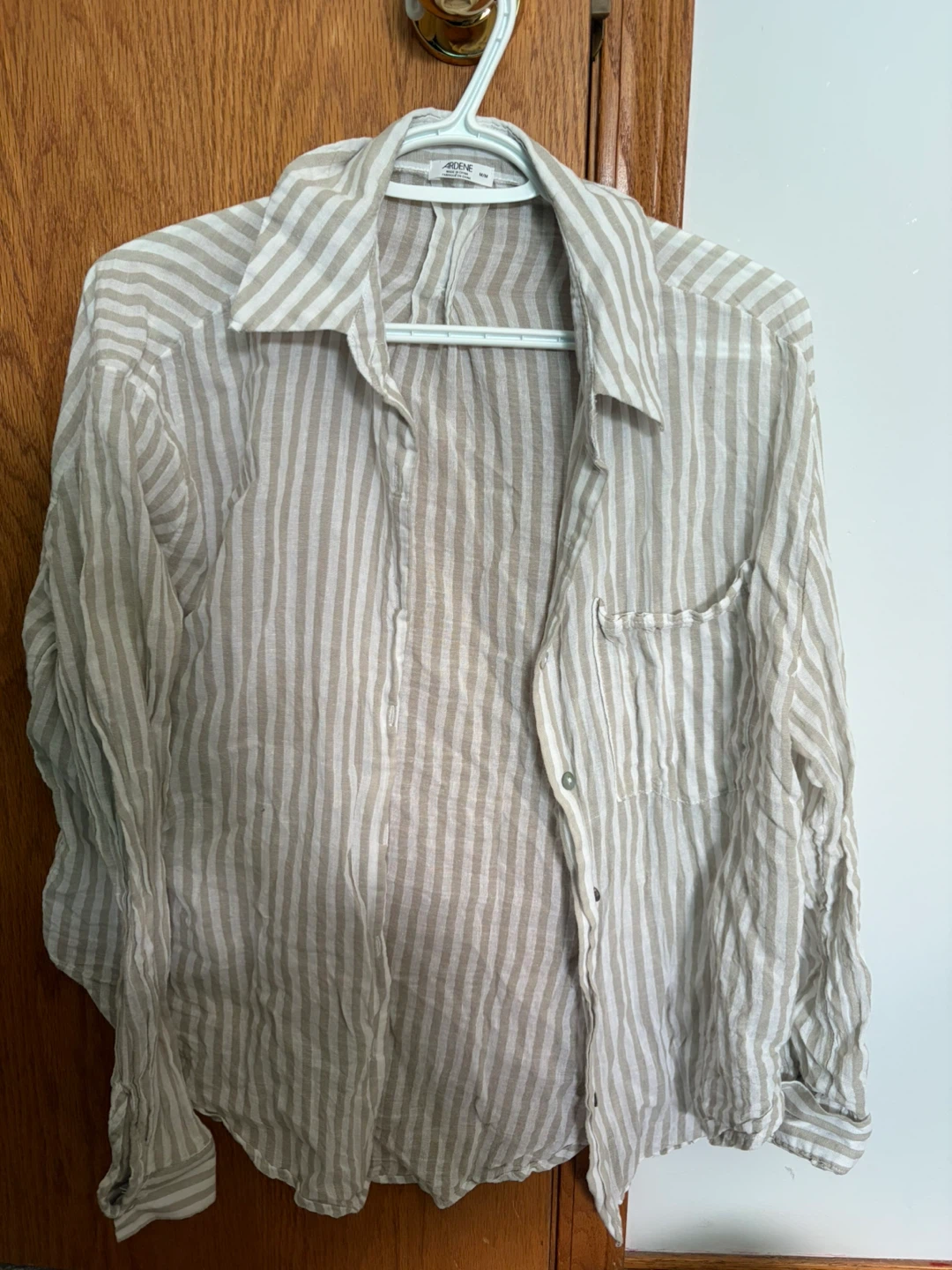 Ardene Striped Button-Up Shirt M/M