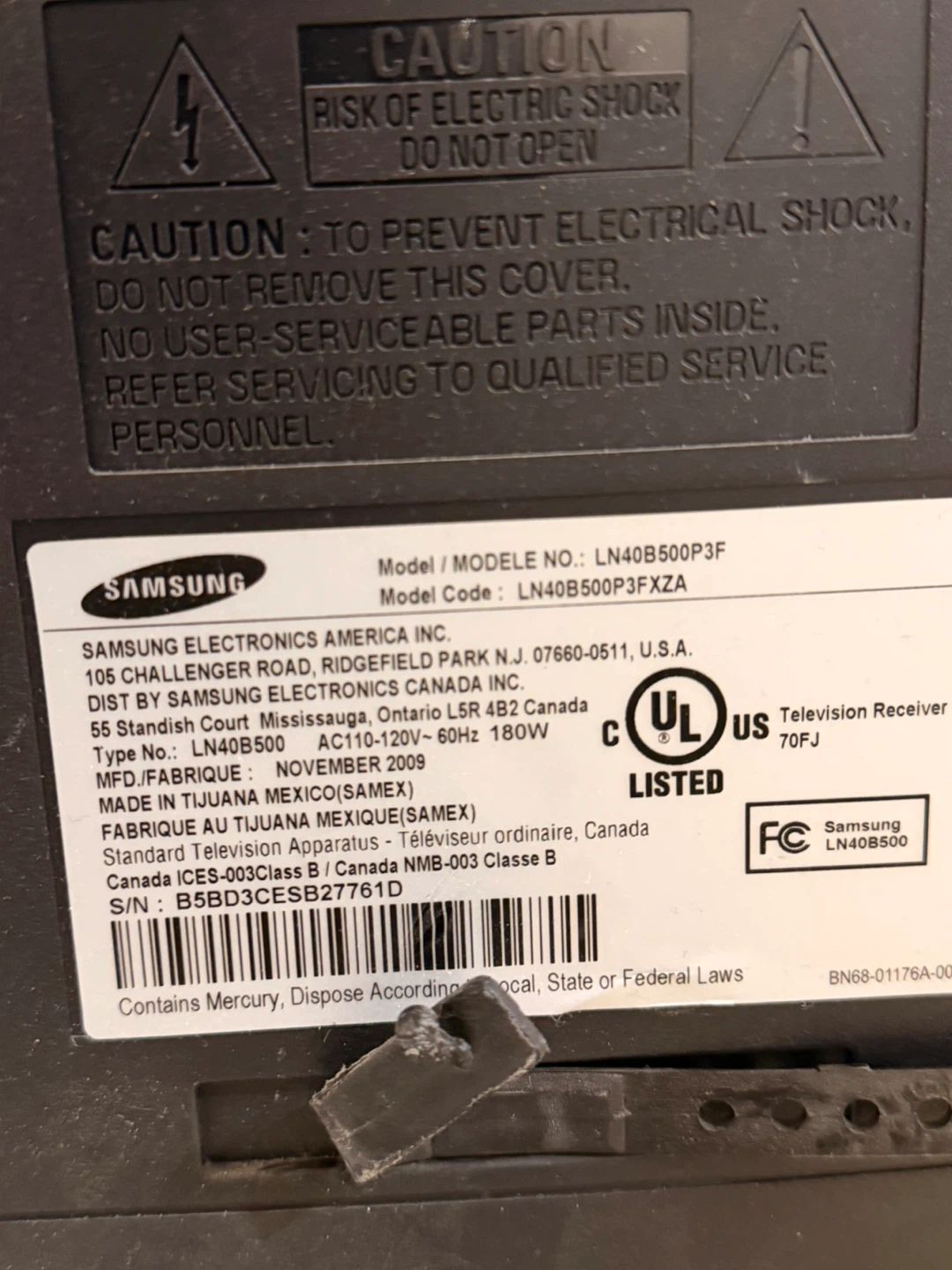 Samsung LN40B500P3F 40-inch LCD Television - photo 4