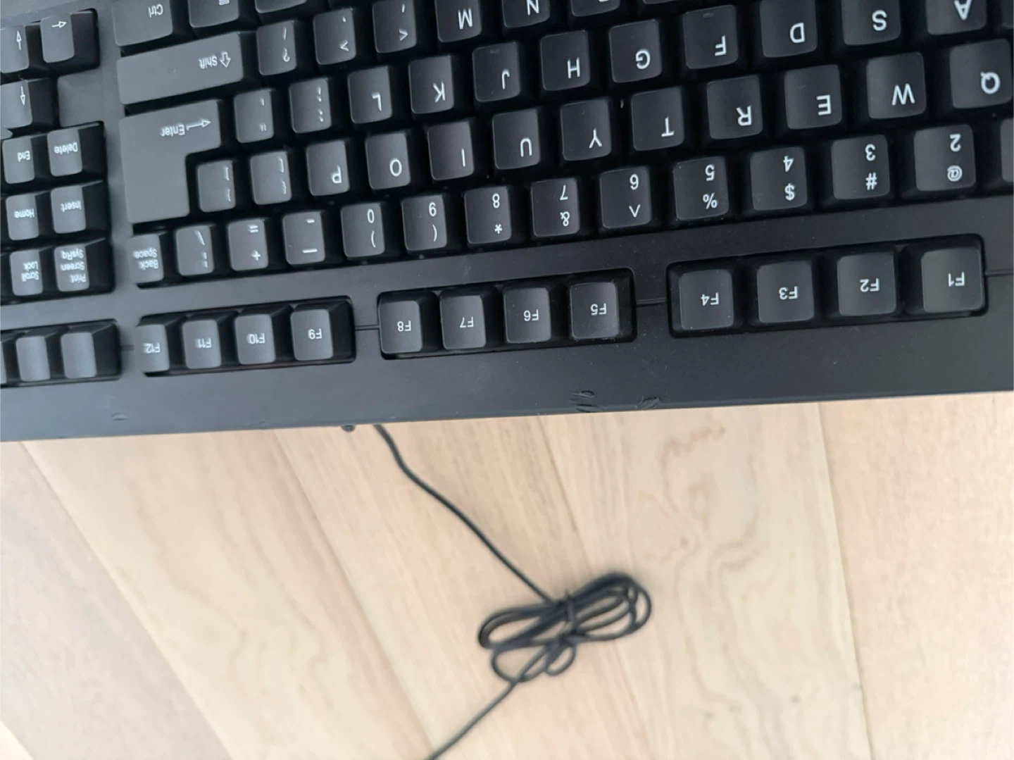 Black Wired PS/2 Keyboard - photo 2