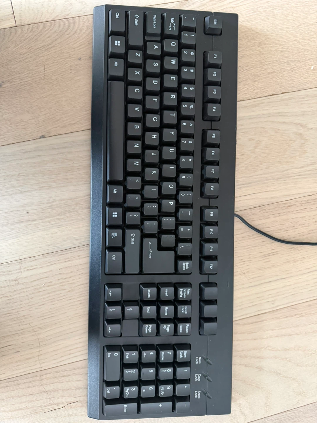 Black Wired PS/2 Keyboard
