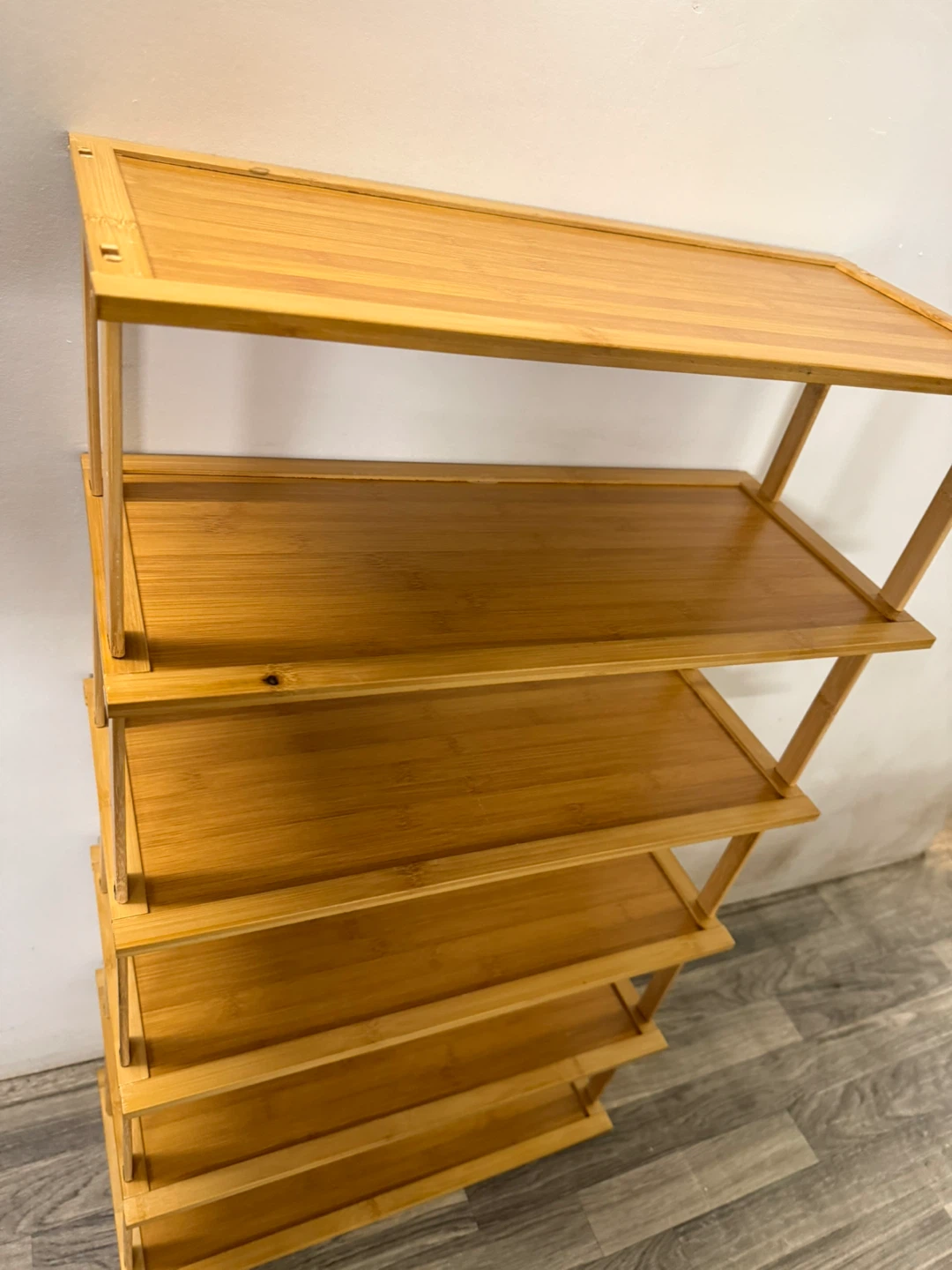 6-Tier Bamboo Shoe Rack Shelf - photo 3
