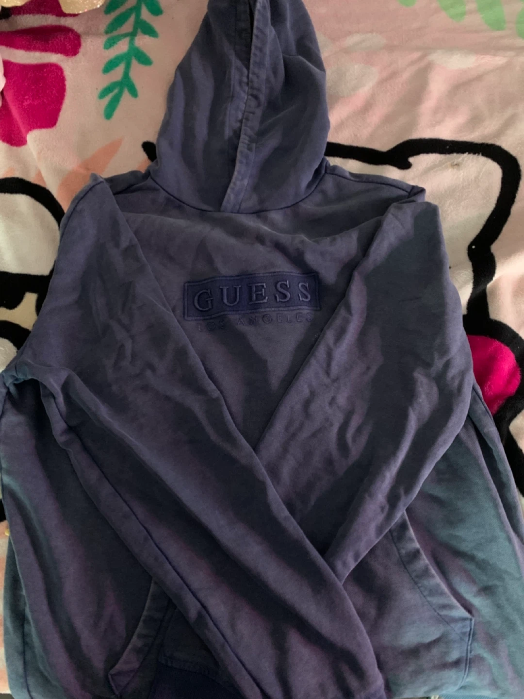 Guess Los Angeles Hoodie - Blue - Size M/M