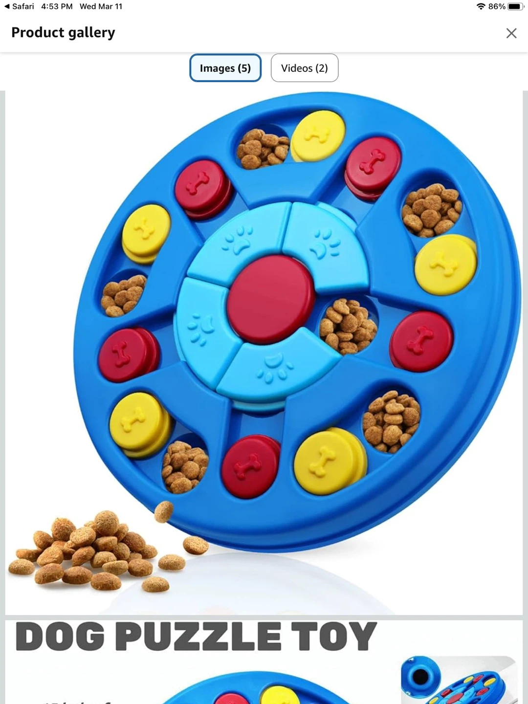 IQ & Treat Training Dog Puzzle Toy - photo 3