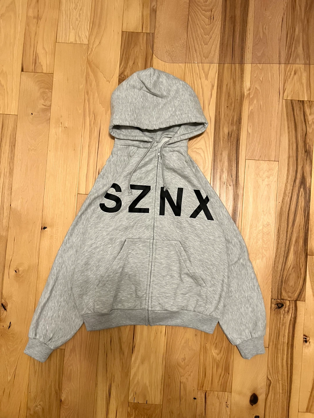 Yeezy SZNX Grey Zip-Up Hoodie - photo 3