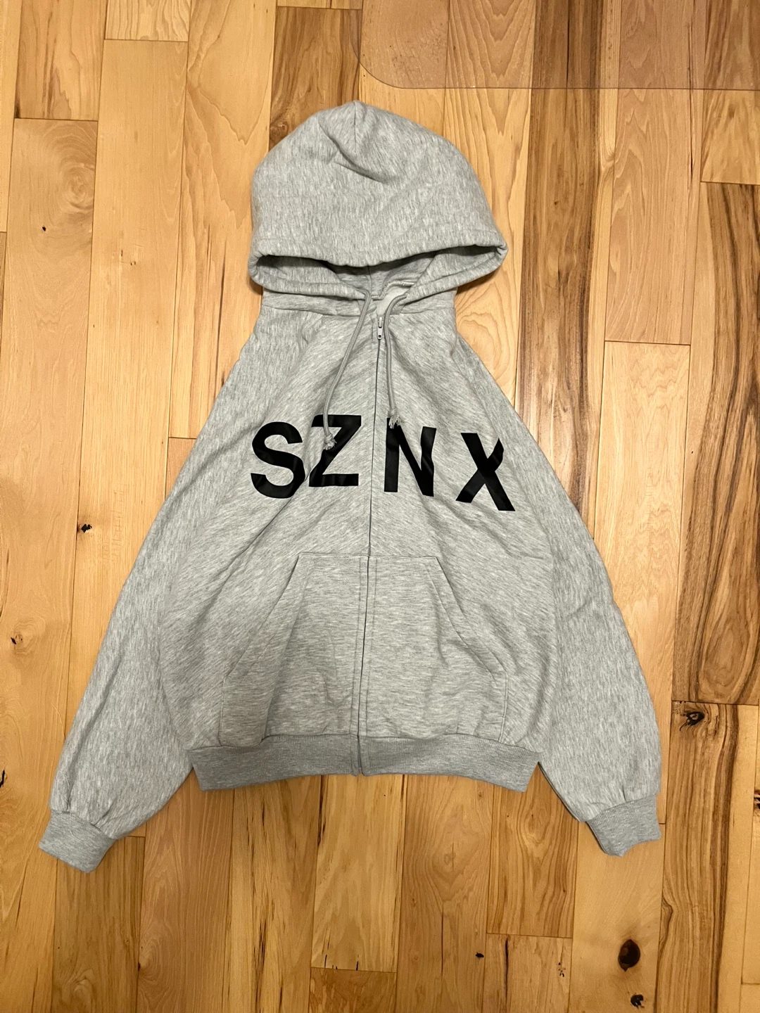 Yeezy SZNX Grey Zip-Up Hoodie