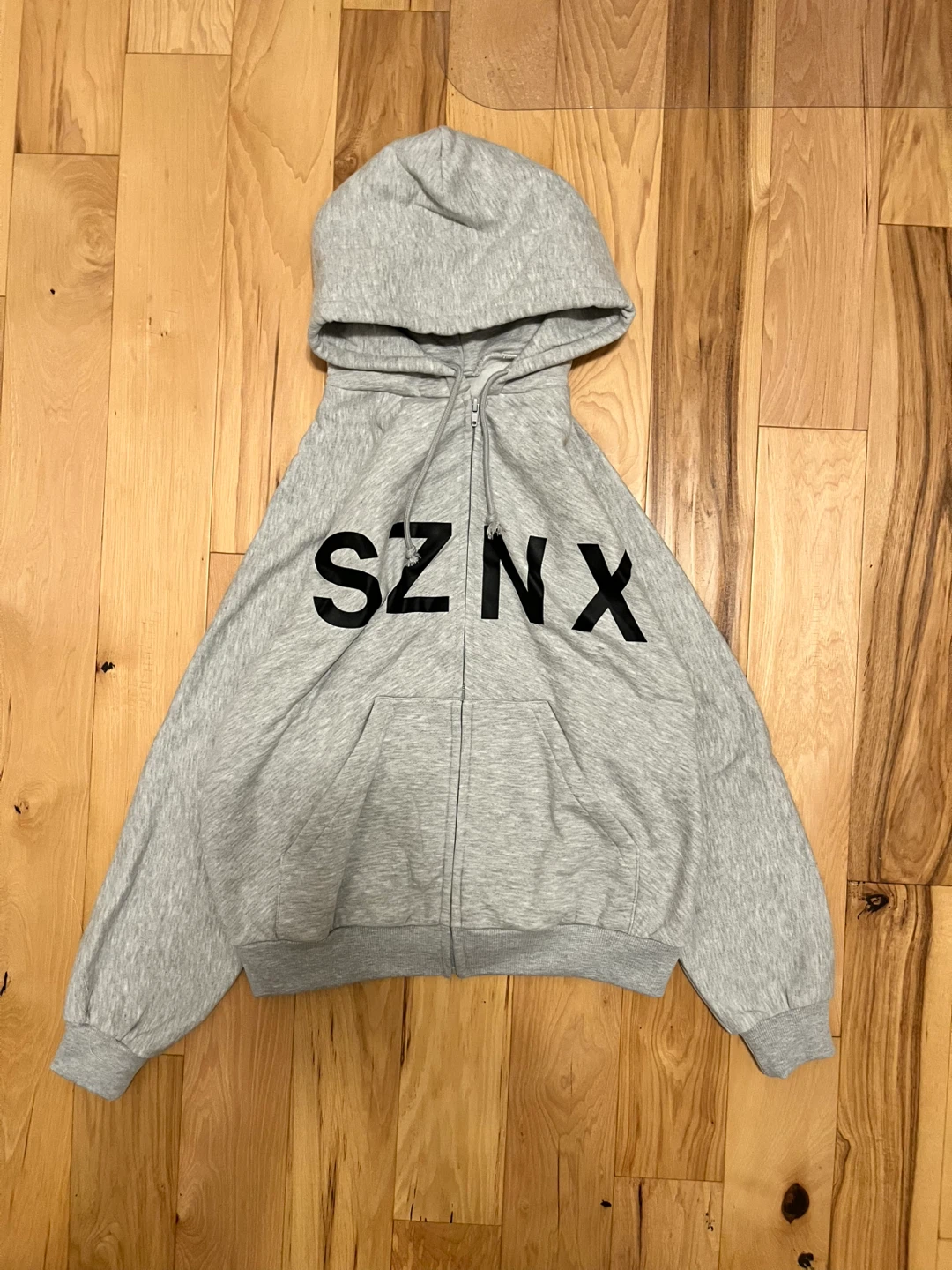 Yeezy SZNX Grey Zip-Up Hoodie - photo 2