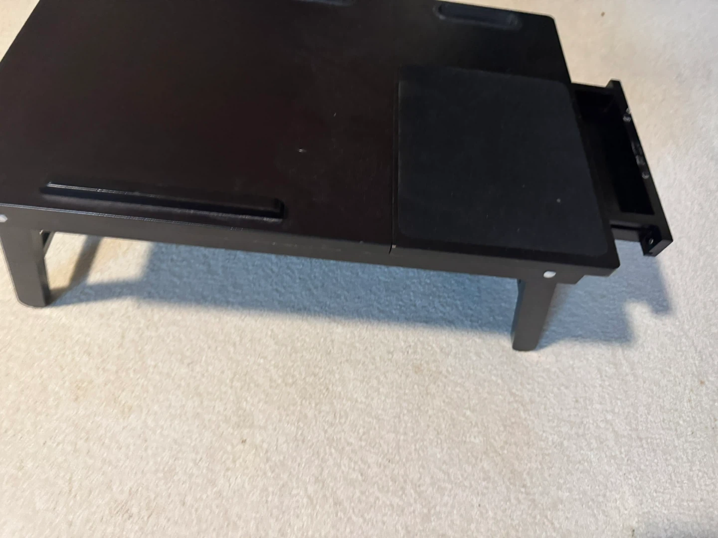 Black Laptop Bed Tray with Drawer - photo 2