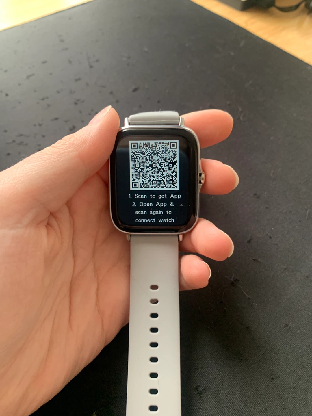 Smartwatch with Grey Band