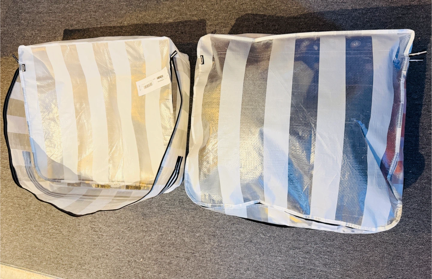 2 IKEA Under-Bed Storage Bags with Zip & Handles I multipurpose