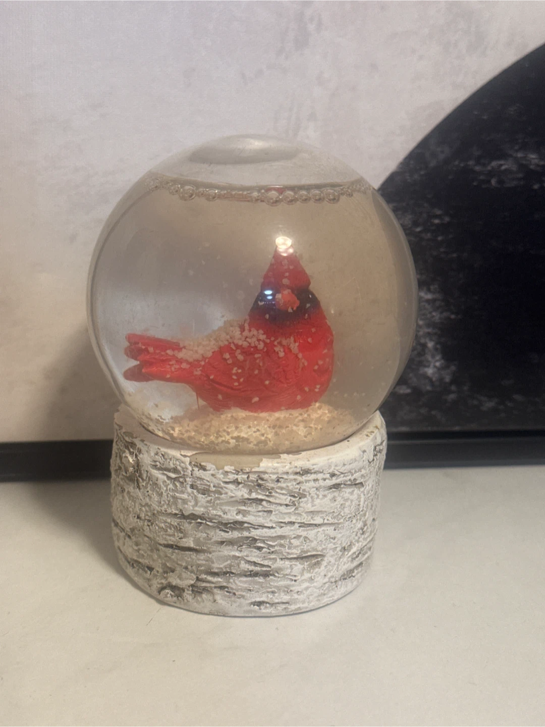 Cardinal Snow Globe Bottle Opener