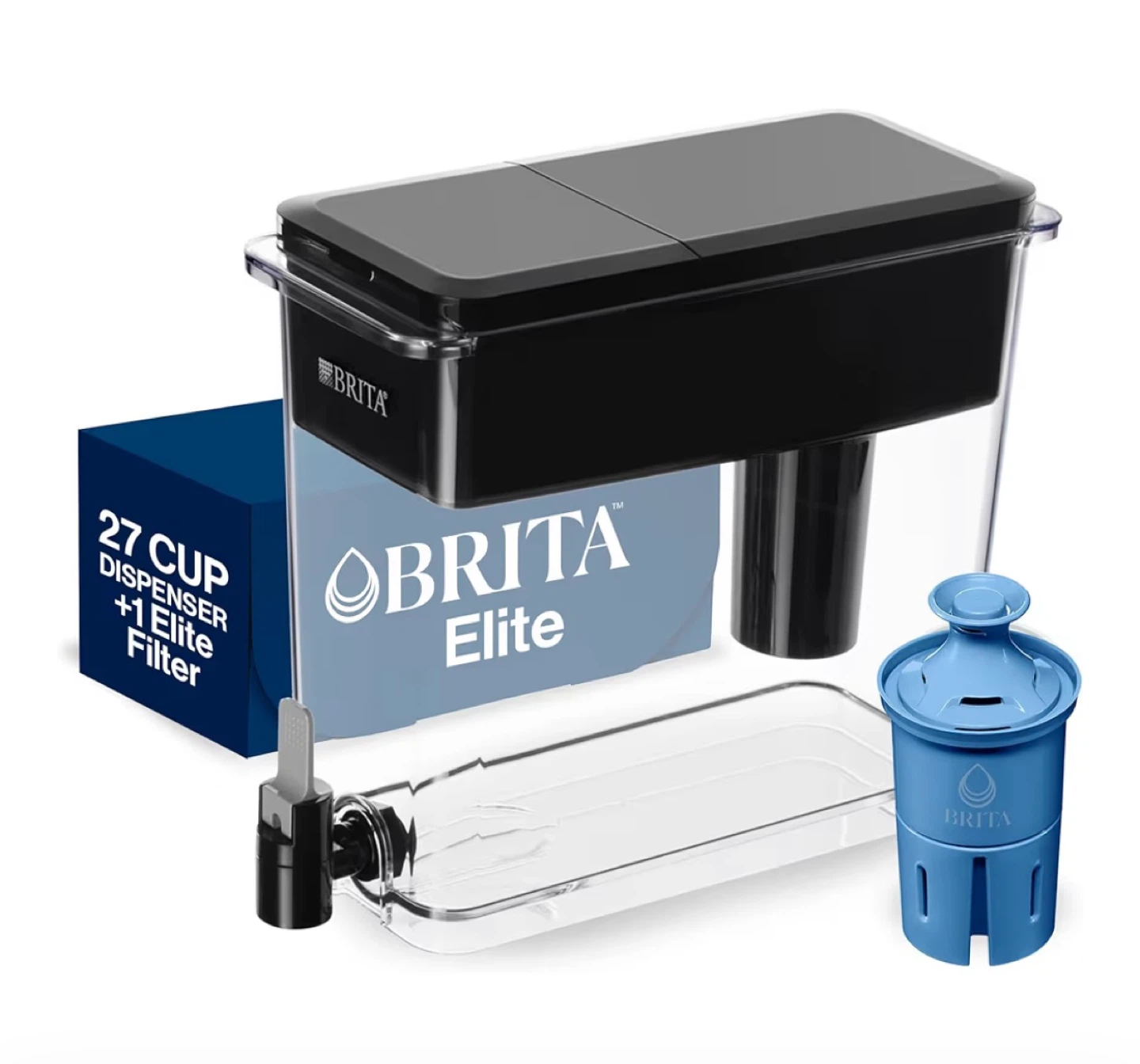 Brita Elite 27 Cup Water Dispenser with 1 Elite Filter