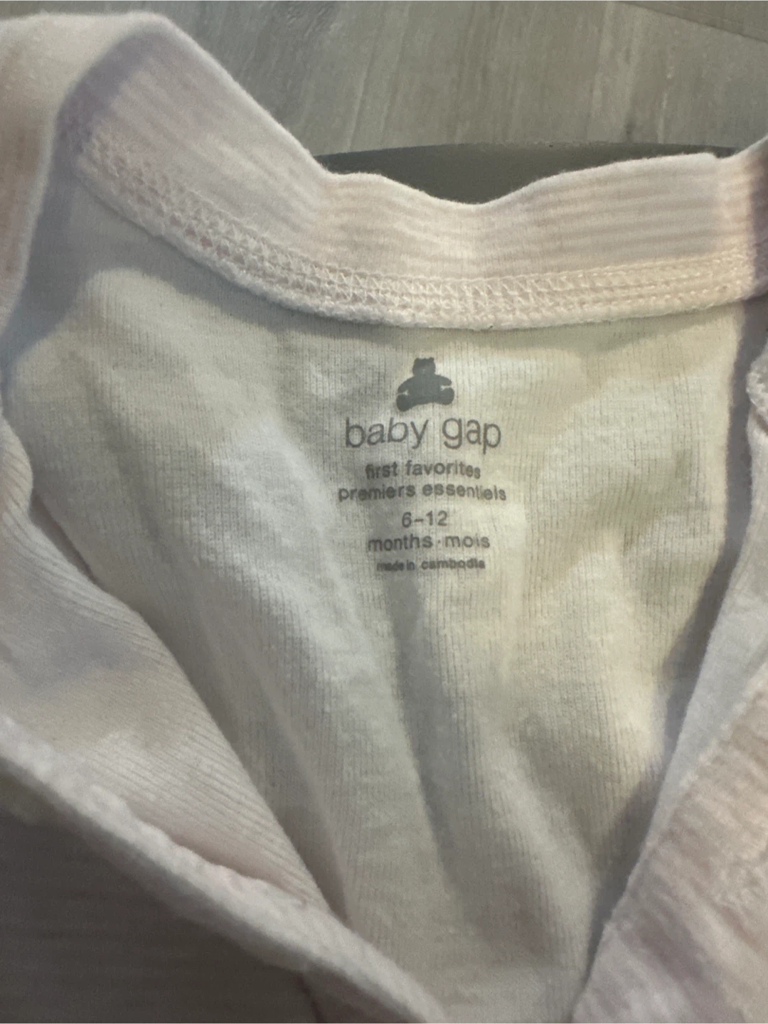 Baby Gap Pink Striped Sleepsuit - 6-12 Months - photo 2