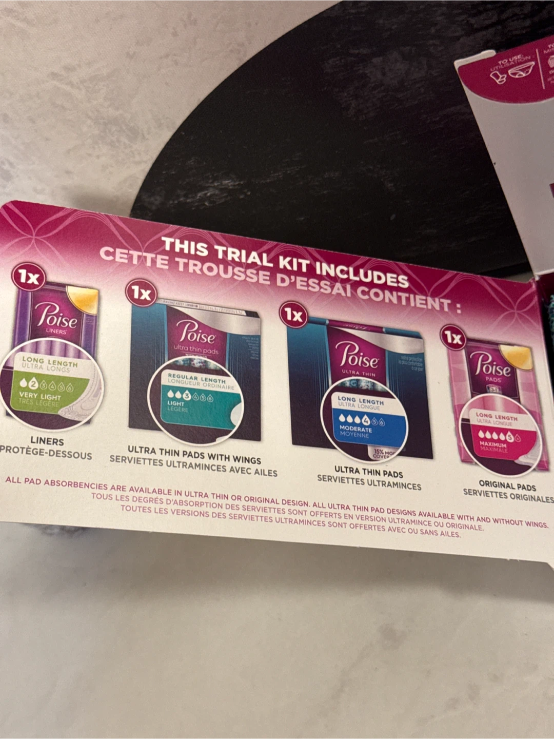Poise Liners and Pads Trial Kit - photo 4