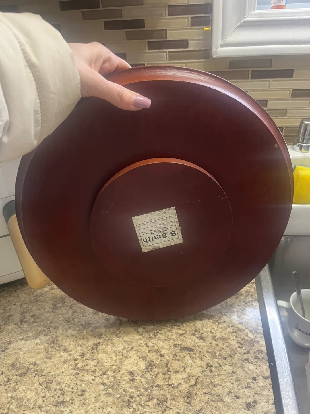 B. Smith Wood Serving Platter - photo 2
