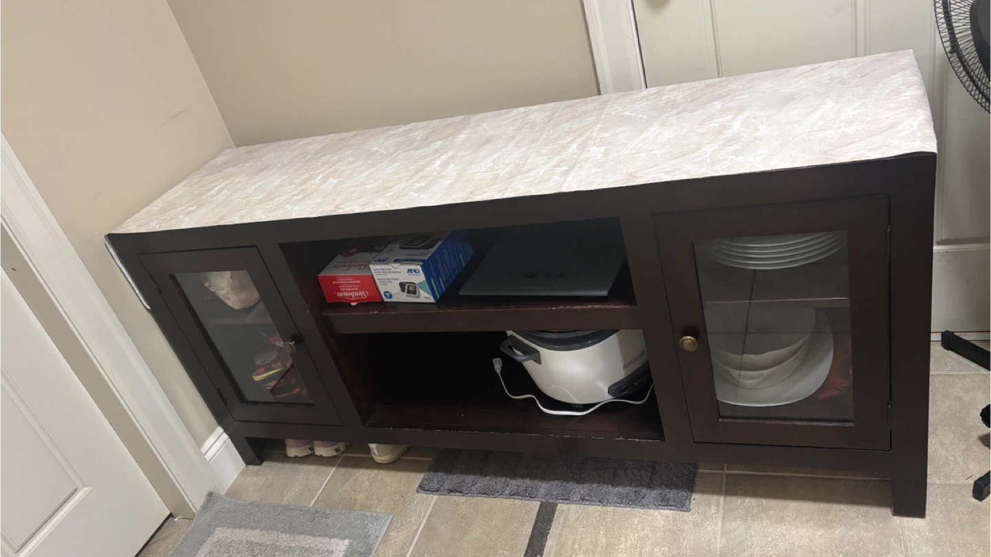 Dark Brown Media Console