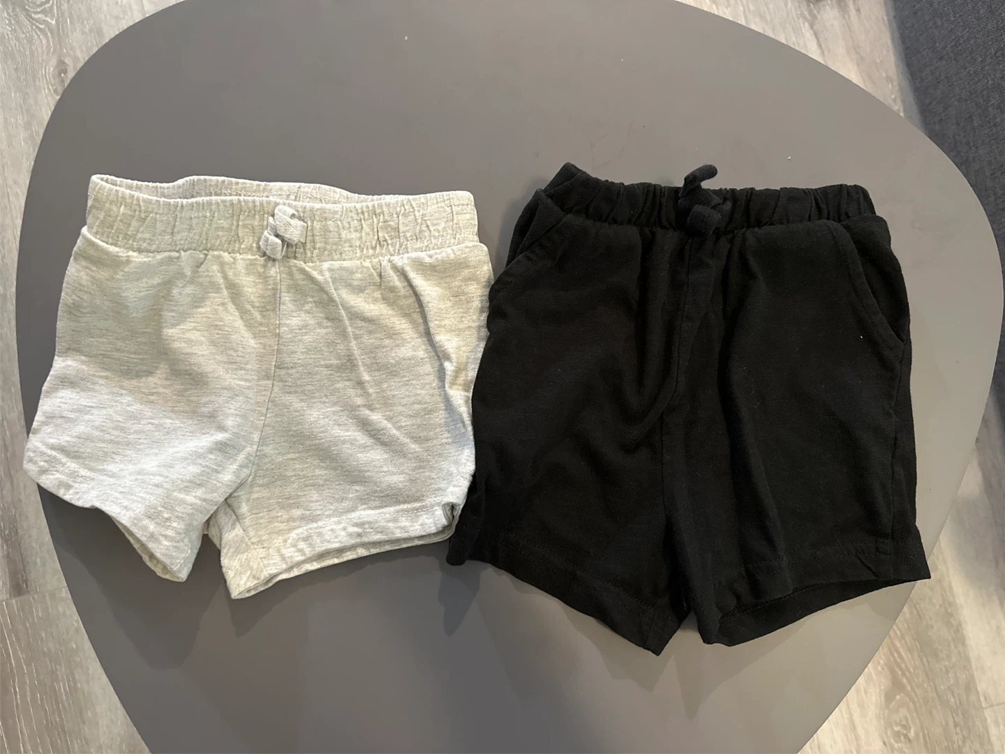 Kids Shorts - Black and Grey