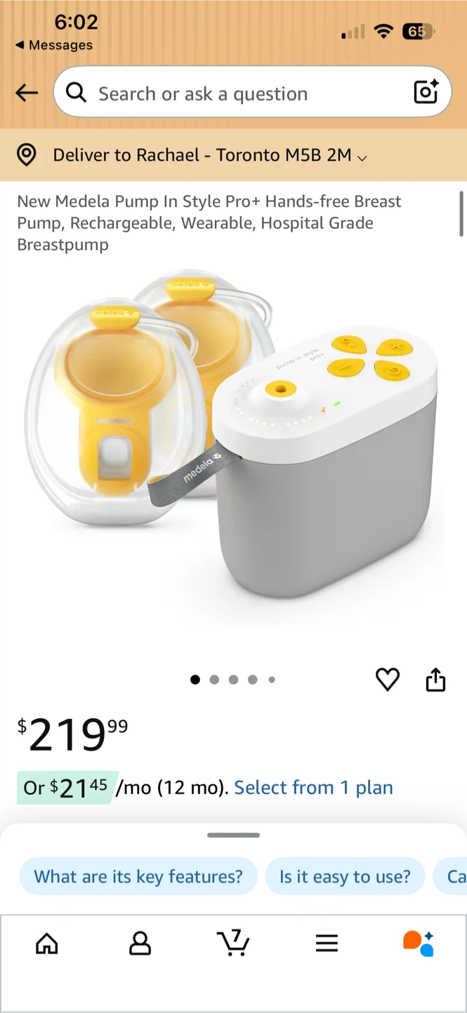 BRAND NEW: Pro+ Hands-free Breast Pump