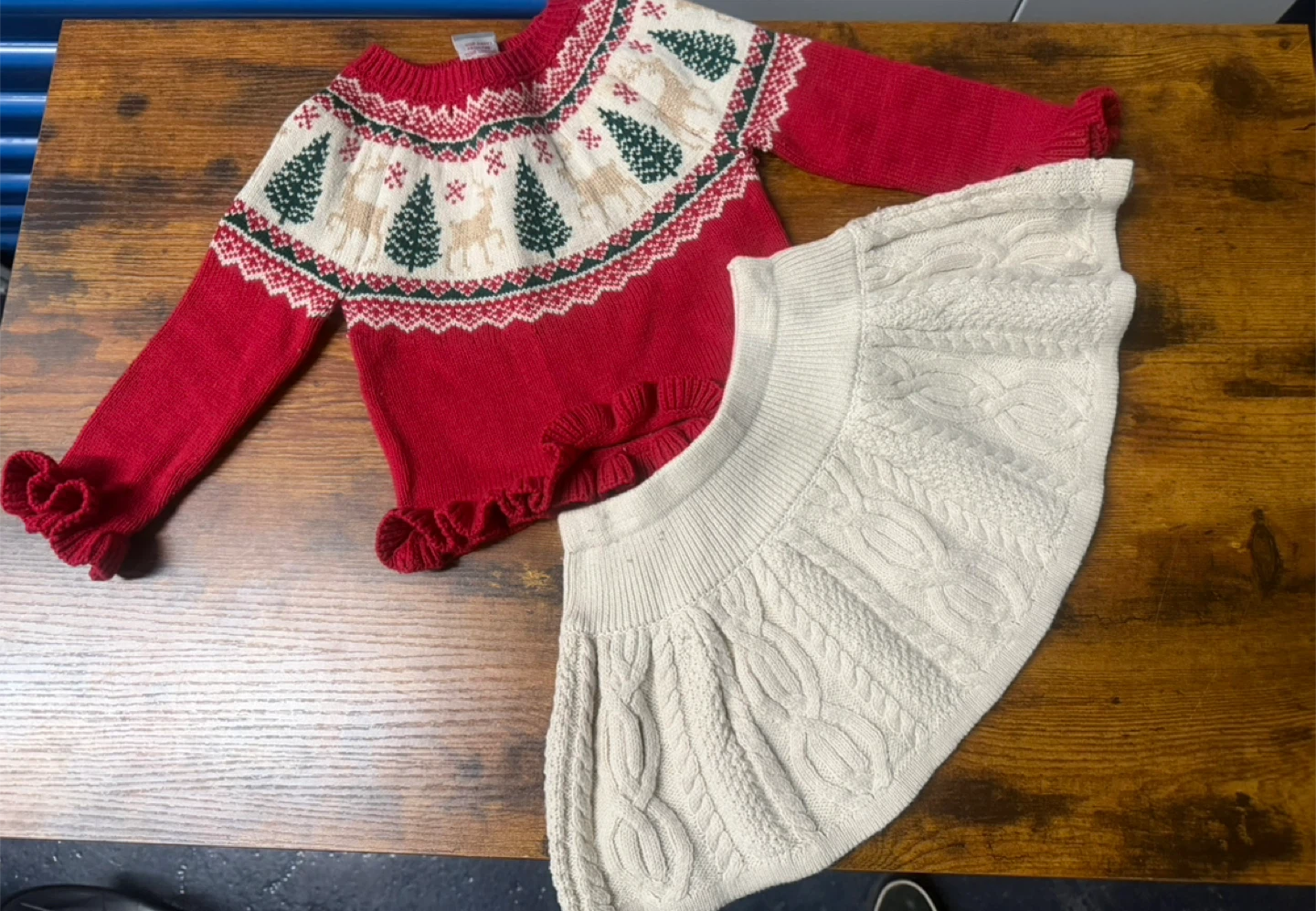 Christmas Sweater and Skirt Set