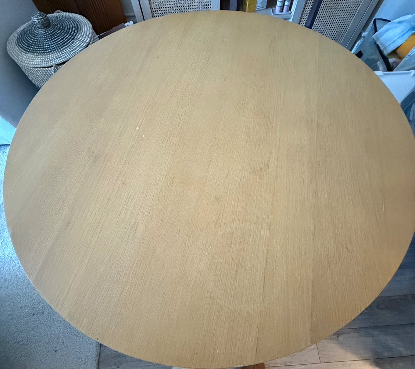 CB2 Bancroft Round Oak Table - photo 2