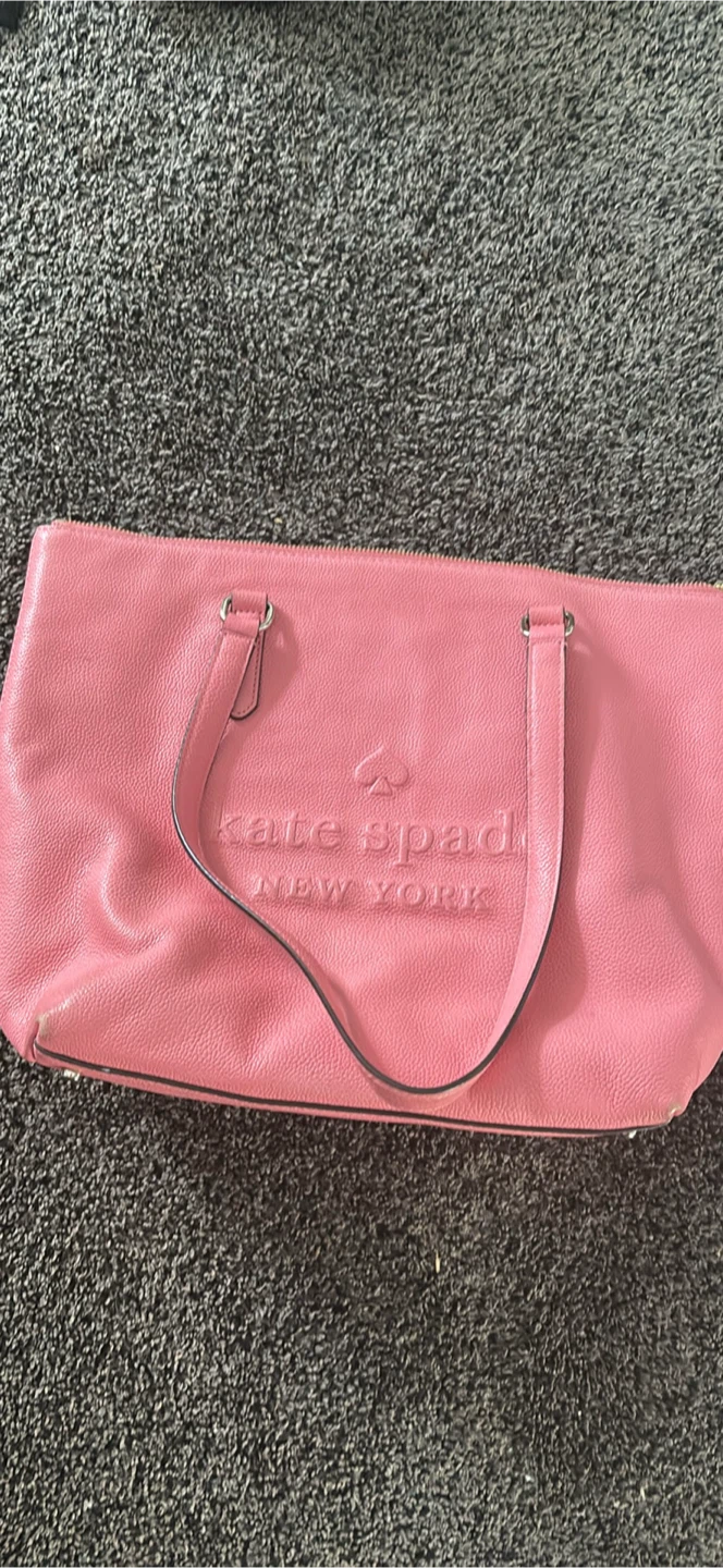 Kate Spade New York Pink Leather Tote Bag