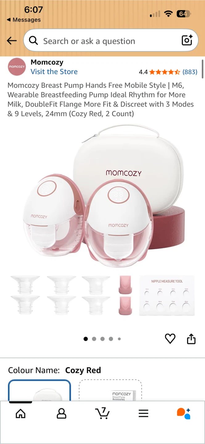 Momcozy Breast Pump Hands Free Mobile Style
