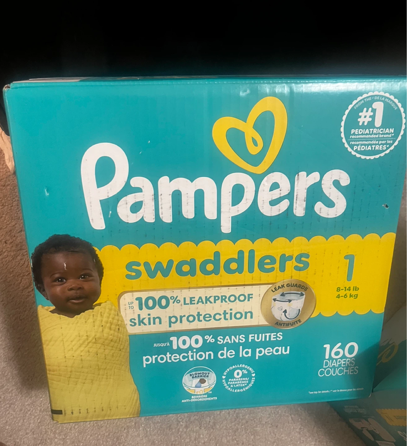 Pampers Swaddlers Size 1 Diapers - 160 count