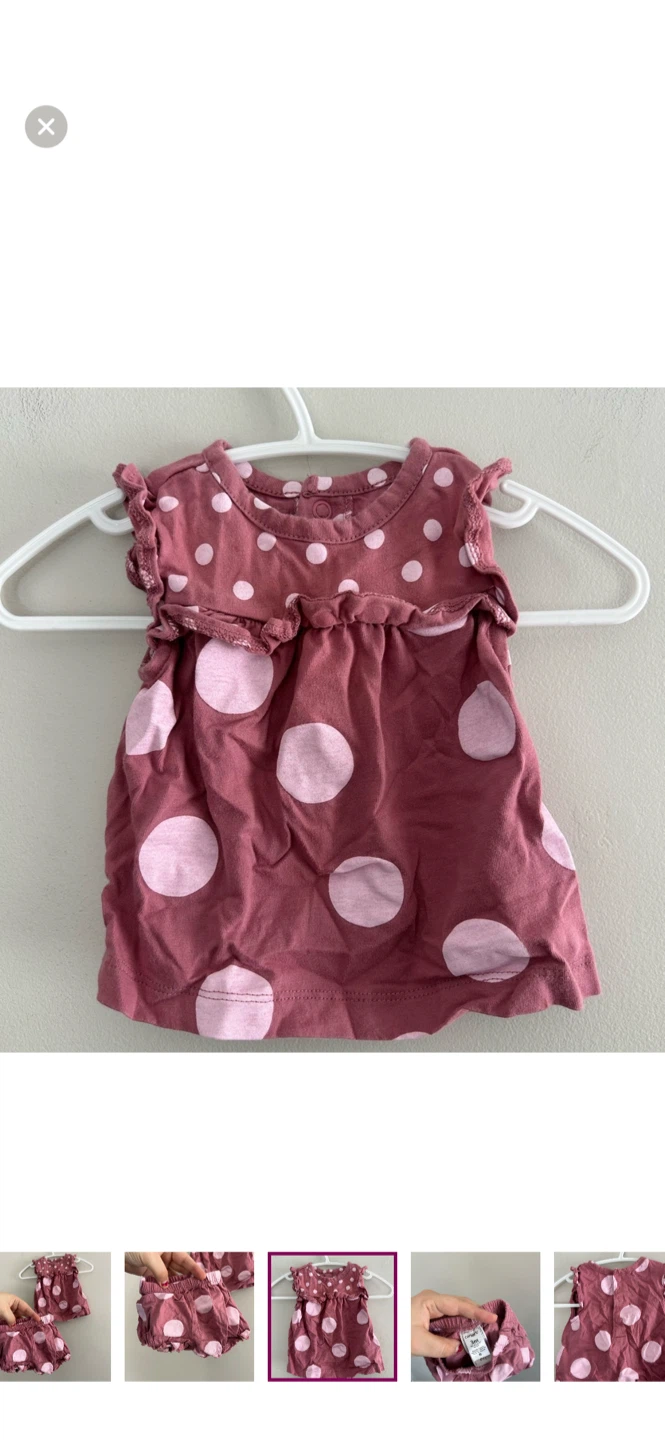 Carter's Baby Girls Polka Dot Dress & Bloomer Set - photo 3