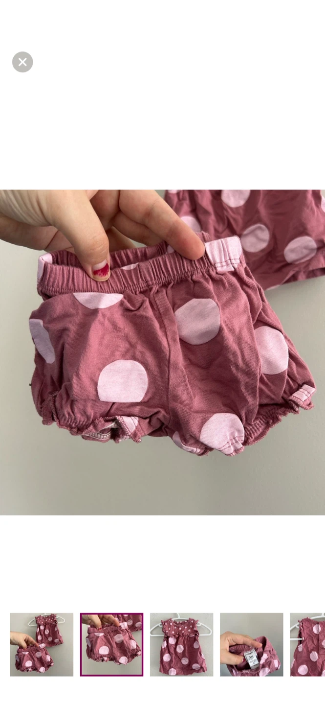 Carter's Baby Girls Polka Dot Dress & Bloomer Set - photo 2