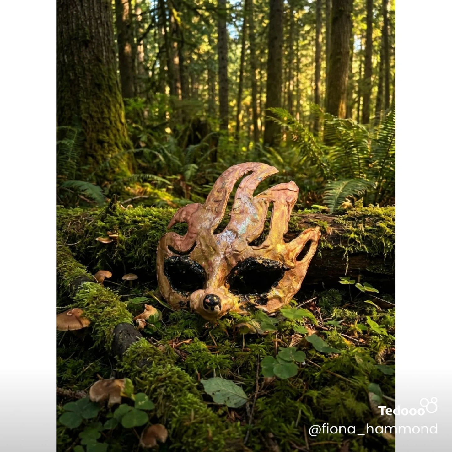 Handmade Forest Creature Mask - photo 2